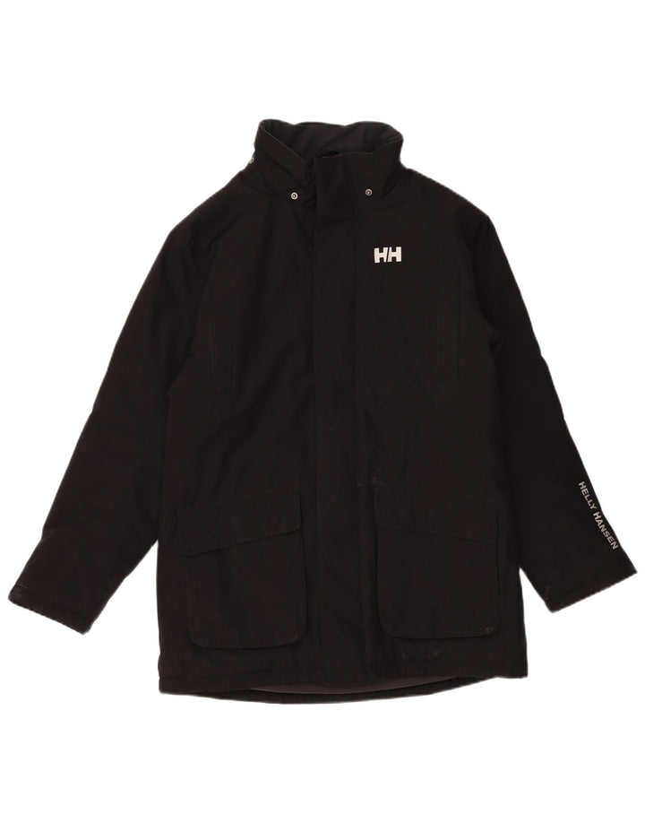Helly Hansen Boys Graphic Padded Jacket 13-14 Years Black Polyester