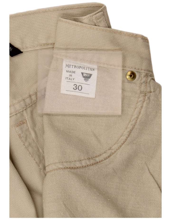 Metropolitan Womens A-Line Skirt W30 Medium Beige Cotton