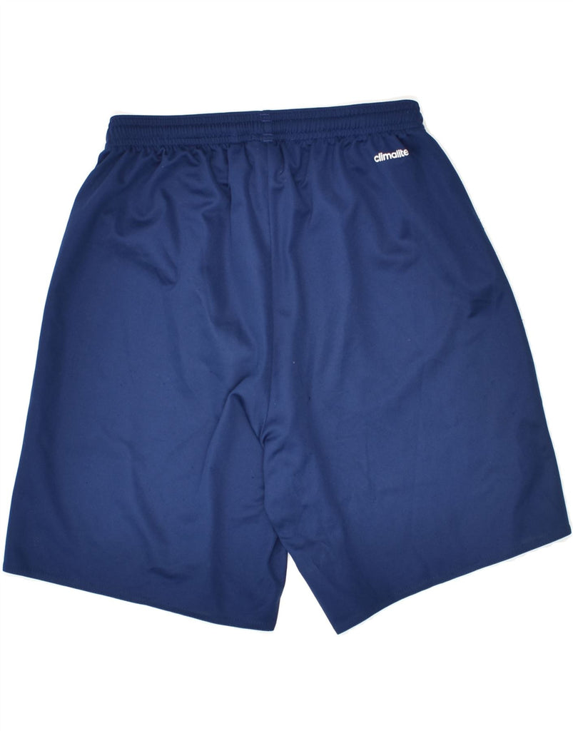 ADIDAS Boys Climalite Sport Shorts 9-10 Years Small  Navy Blue Polyester | Vintage Adidas | Thrift | Second-Hand Adidas | Used Clothing | Messina Hembry 