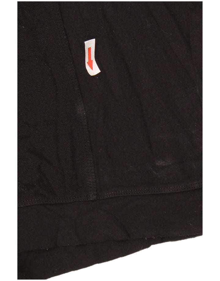Zara Womens 3/4 Sleeve Oversized Sweatshirt Jumper UK 14 Medium Black