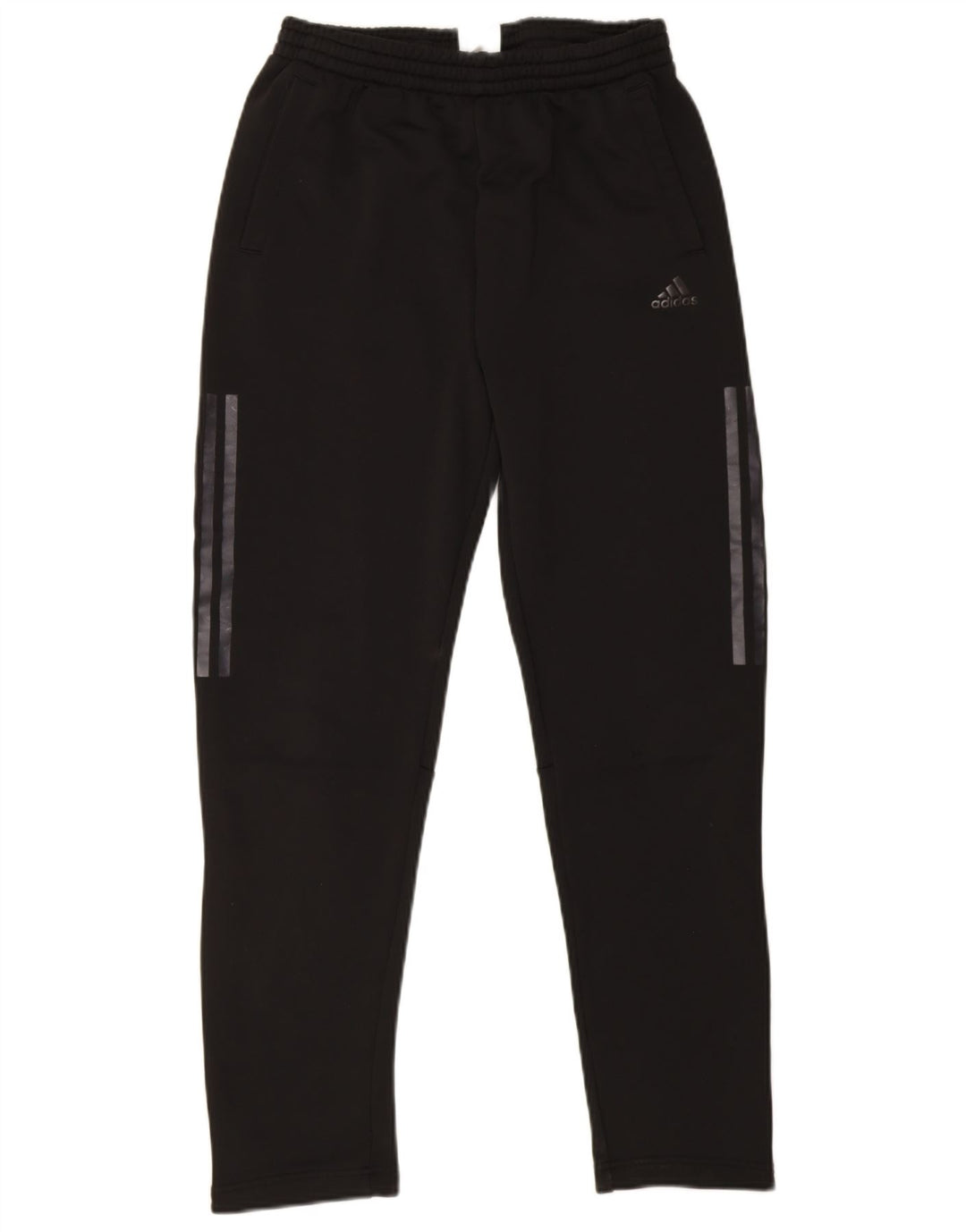 Adidas Boys Tracksuit Trousers 15-16 Years Black Polyester