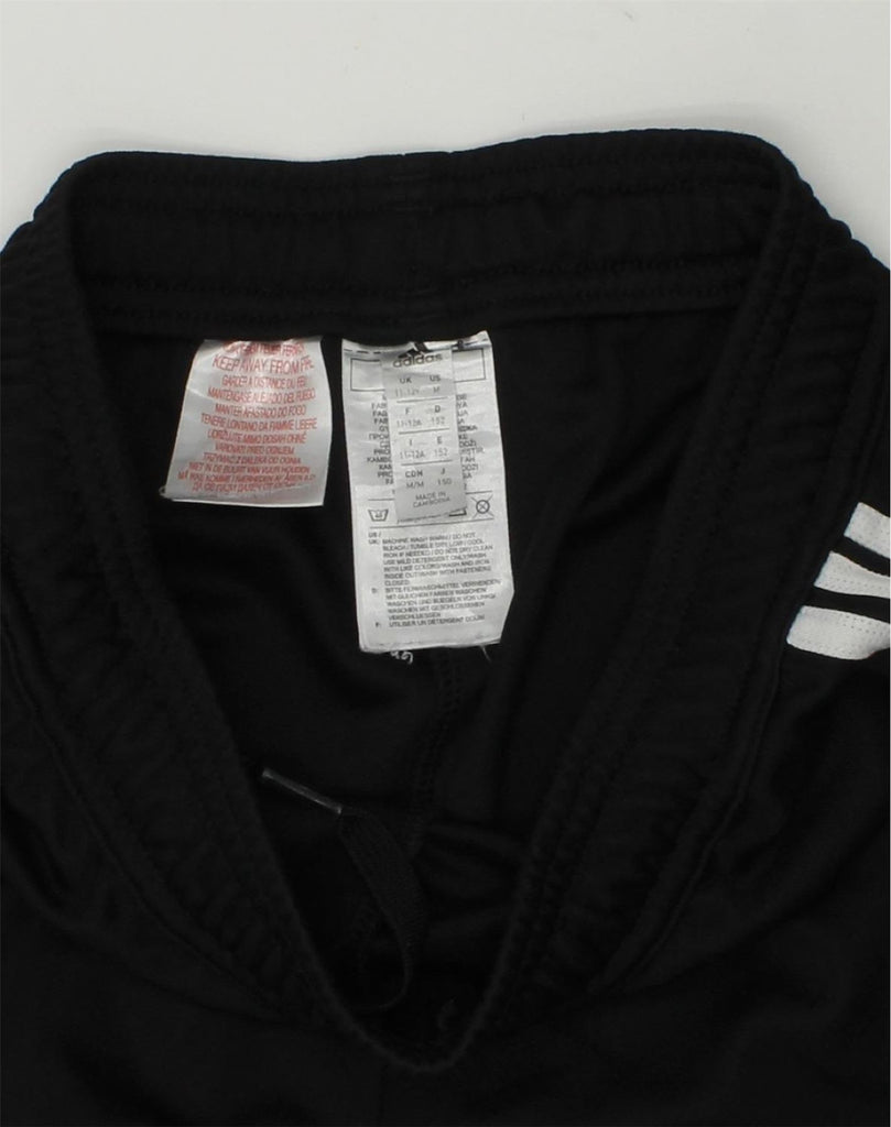 ADIDAS Boys Tracksuit Trousers 11-12 Years Black Polyester | Vintage Adidas | Thrift | Second-Hand Adidas | Used Clothing | Messina Hembry 