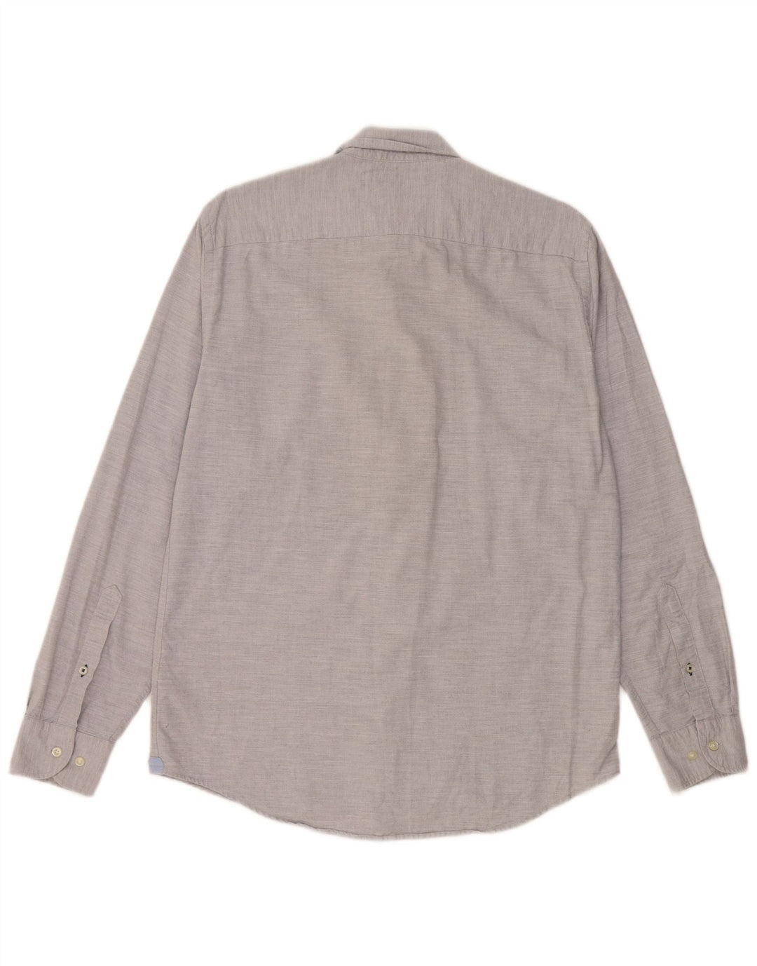 Tommy Hilfiger Mens Regular Fit Shirt Medium Grey Flecked Cotton