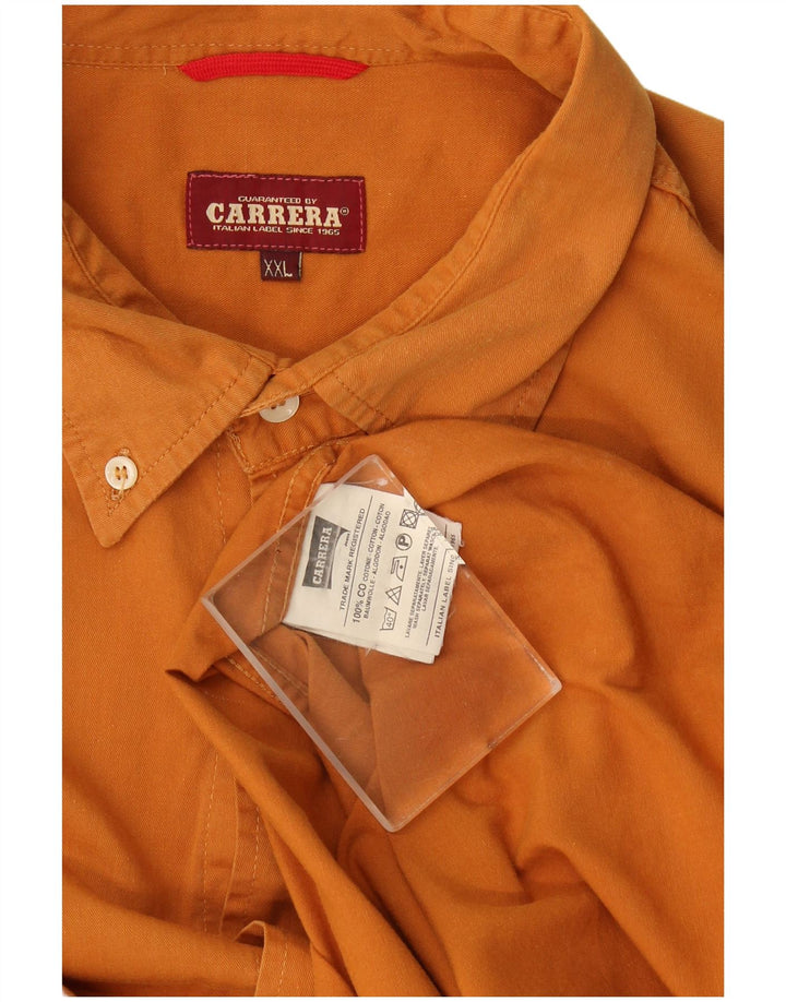Carrera Mens Shirt 2XL Orange Cotton