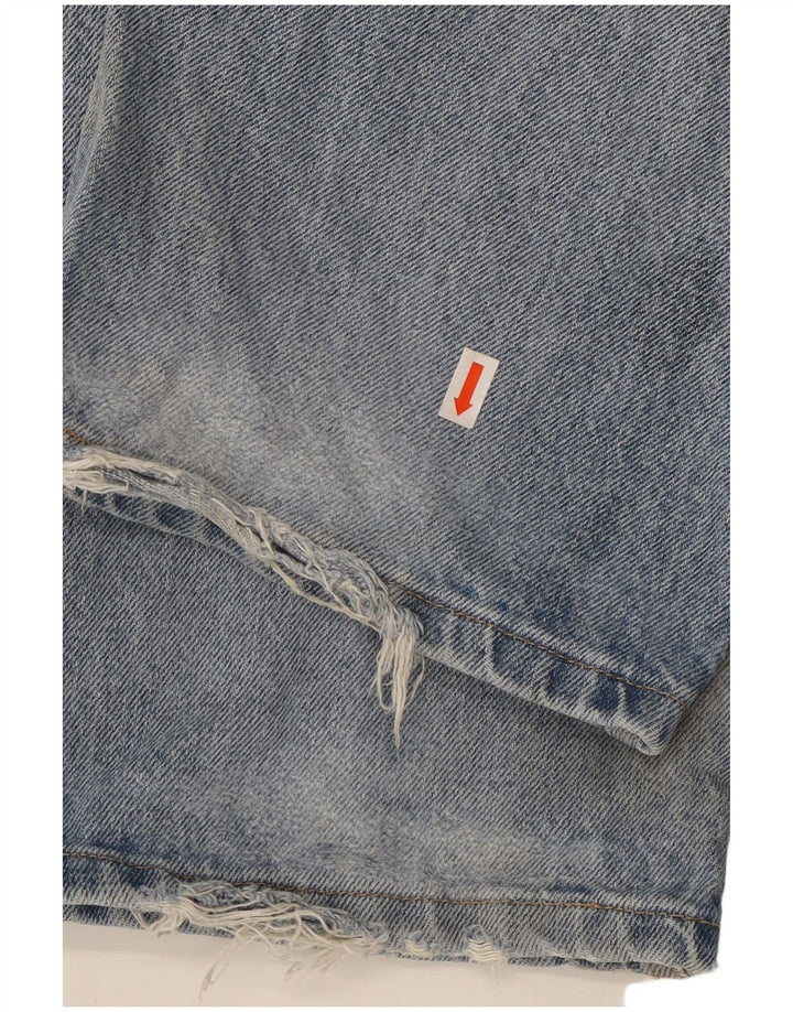 Wrangler Mens Straight Jeans W36 L29 Blue Cotton