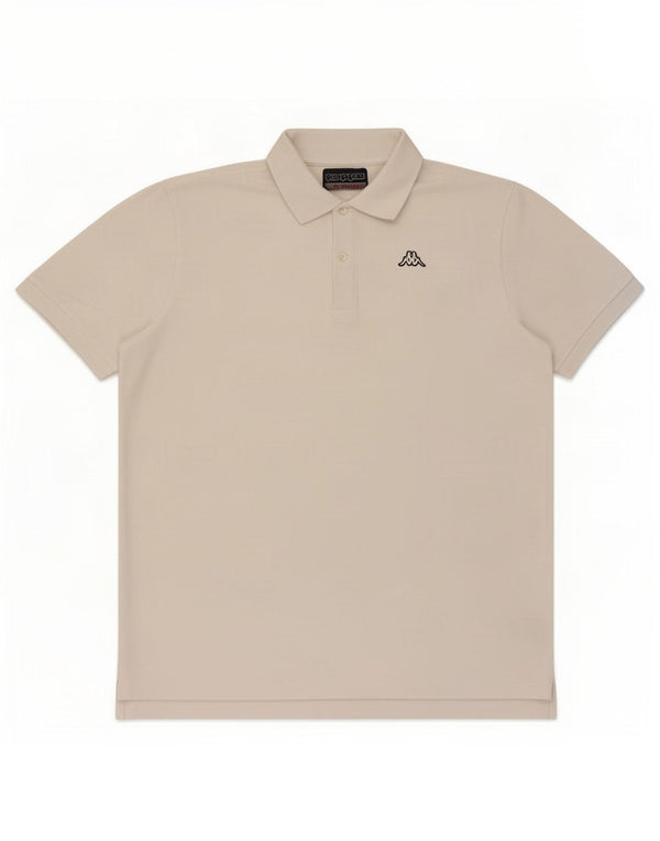 Kappa Mens Polo Shirt XL White Cotton