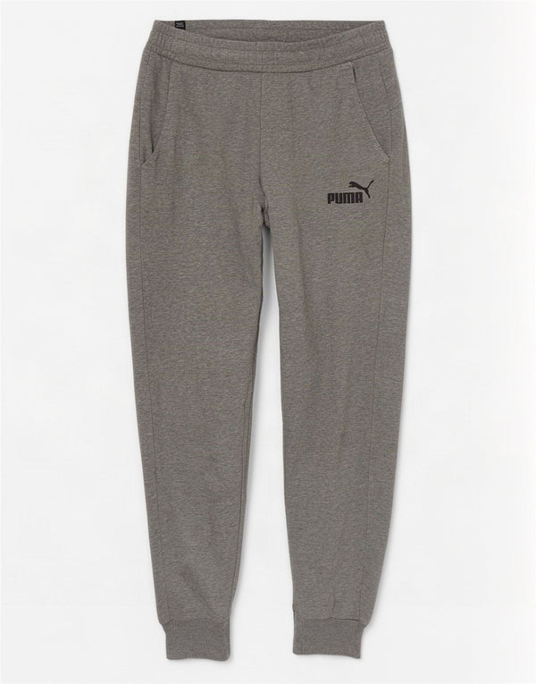 Puma Mens Tracksuit Trousers Joggers Small Grey Flecked