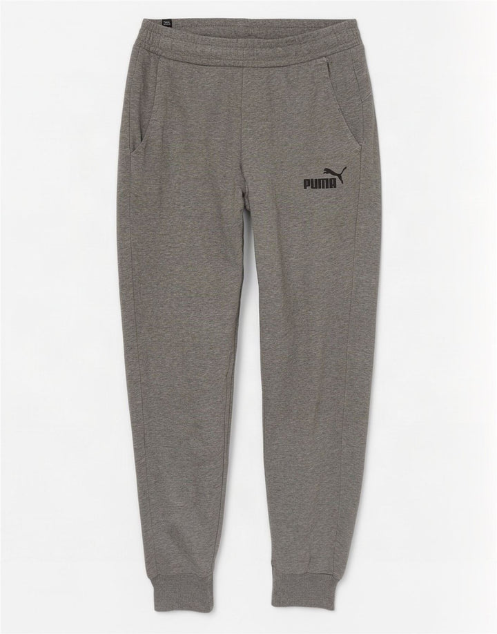 Puma Mens Tracksuit Trousers Joggers Small Grey Flecked