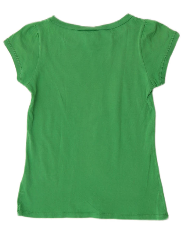 Benetton Girls Peanuts Graphic T-Shirt Top 10-11 Years XL Green Cotton