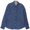 Napapijri Mens Abstract Pattern Shirt 2XL Blue Cotton