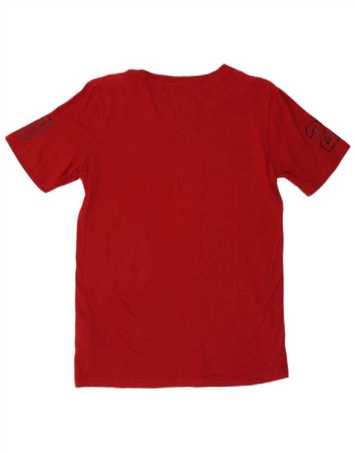 JORDAN Boys Graphic T-Shirt Top 13-14 Years XL Red Cotton