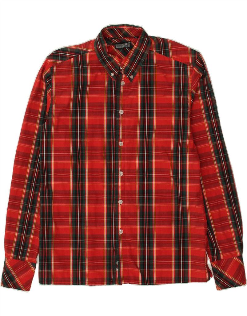 VINTAGE Mens Shirt Medium Red Check | Vintage Vintage | Thrift | Second-Hand Vintage | Used Clothing | Messina Hembry 