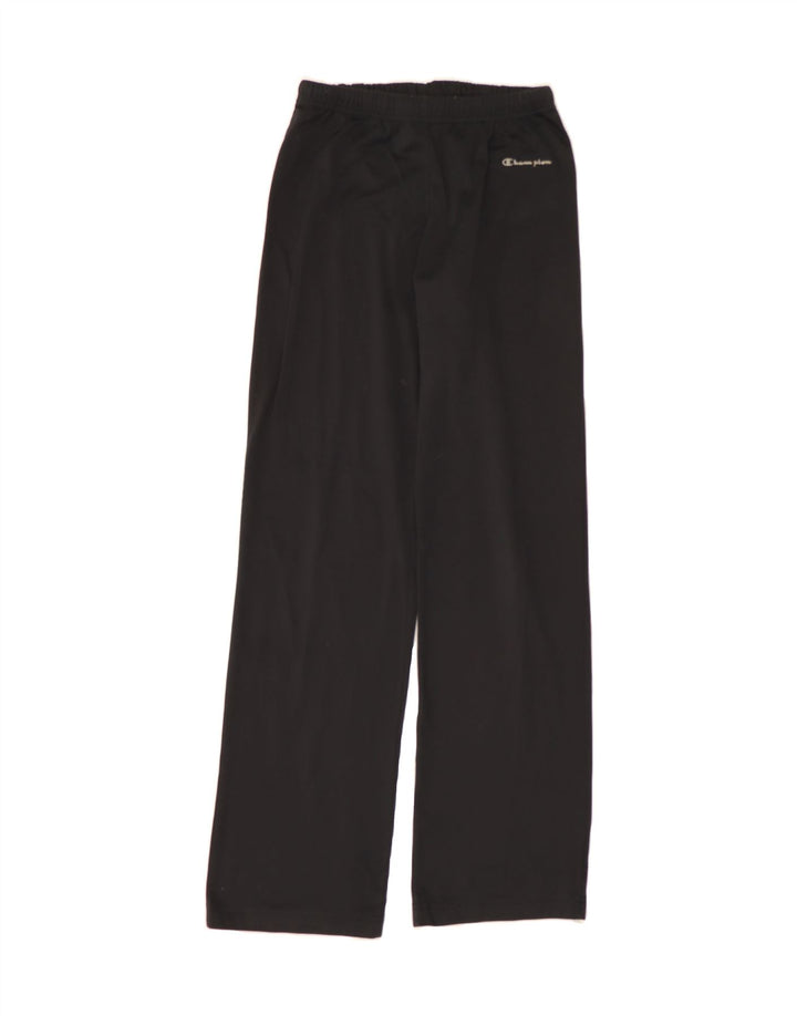 CHAMPION Womens Tracksuit Trousers UK 14 Medium  Black Polyester Vintage Champion and Second-Hand Champion from Messina Hembry 