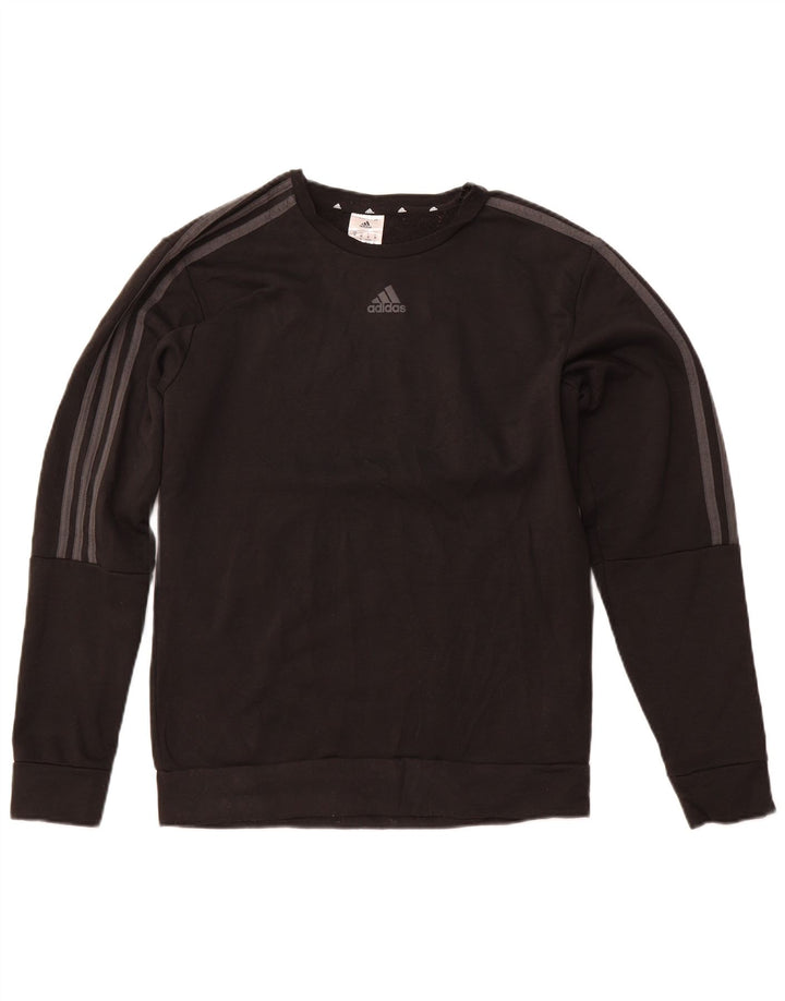 ADIDAS Mens Sweatshirt Jumper Medium Black Polyester