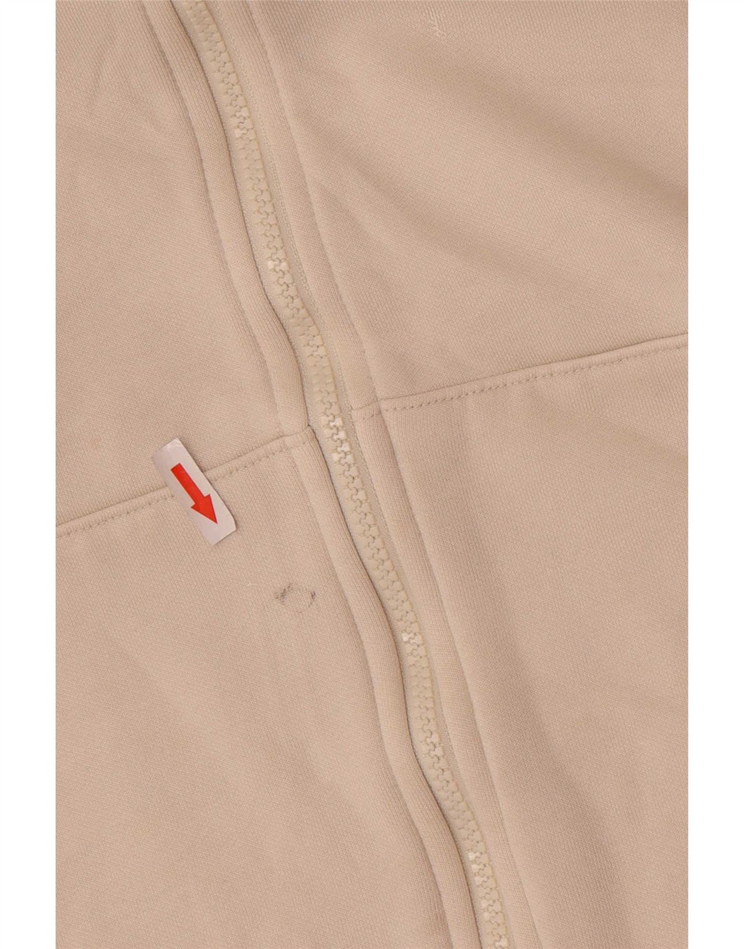 Puma Mens Graphic Zip Hoodie Sweater Large Beige Cotton