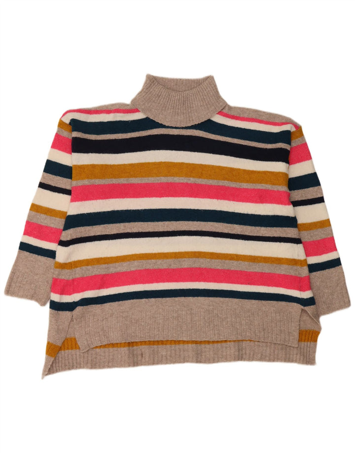 Marks & Spencer Womens Roll Neck Jumper Sweater UK 18 XL Multicoloured