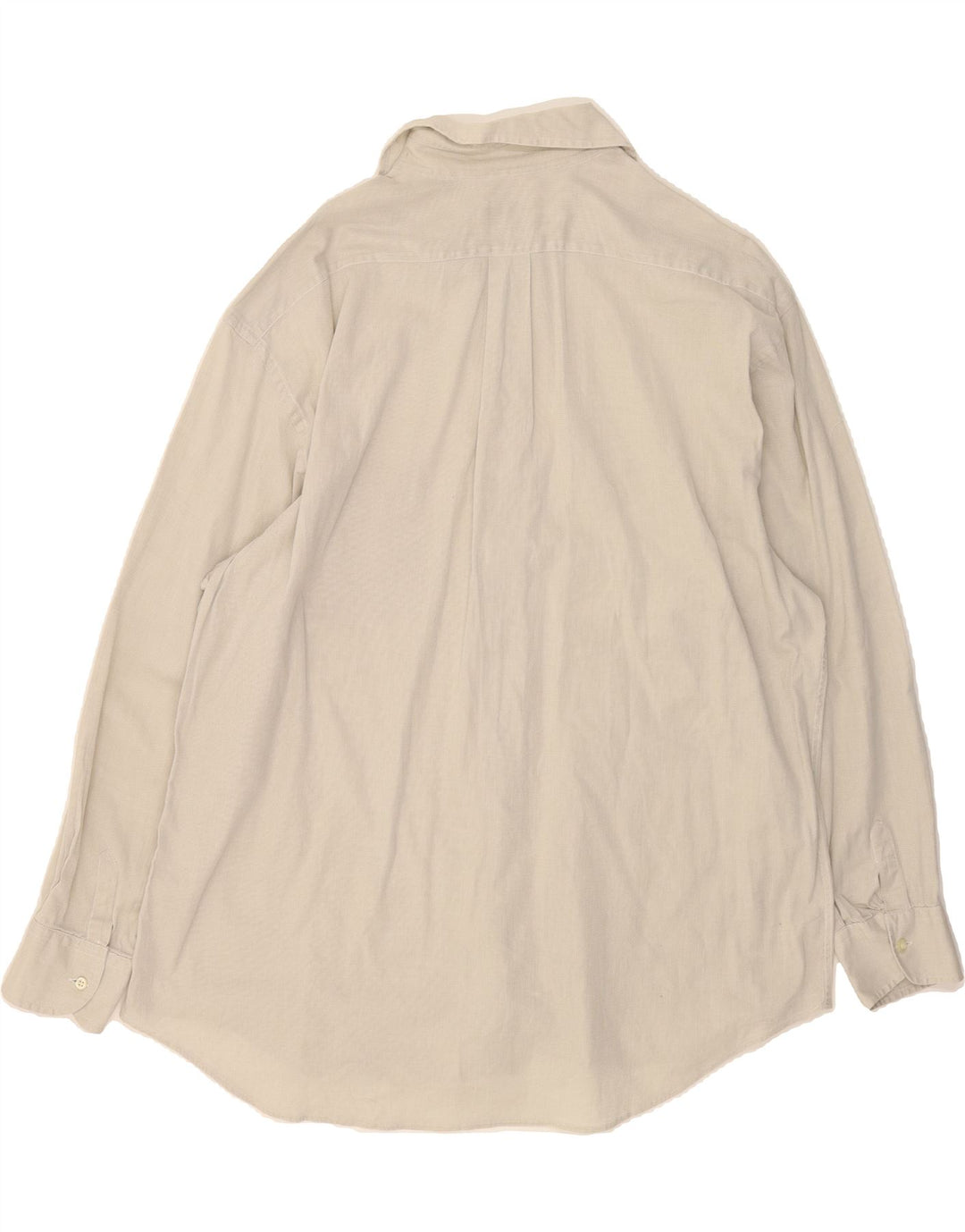 TRUSSARDI Mens Shirt Size 18 45 2XL Beige Vintage Trussardi and Second-Hand Trussardi from Messina Hembry 