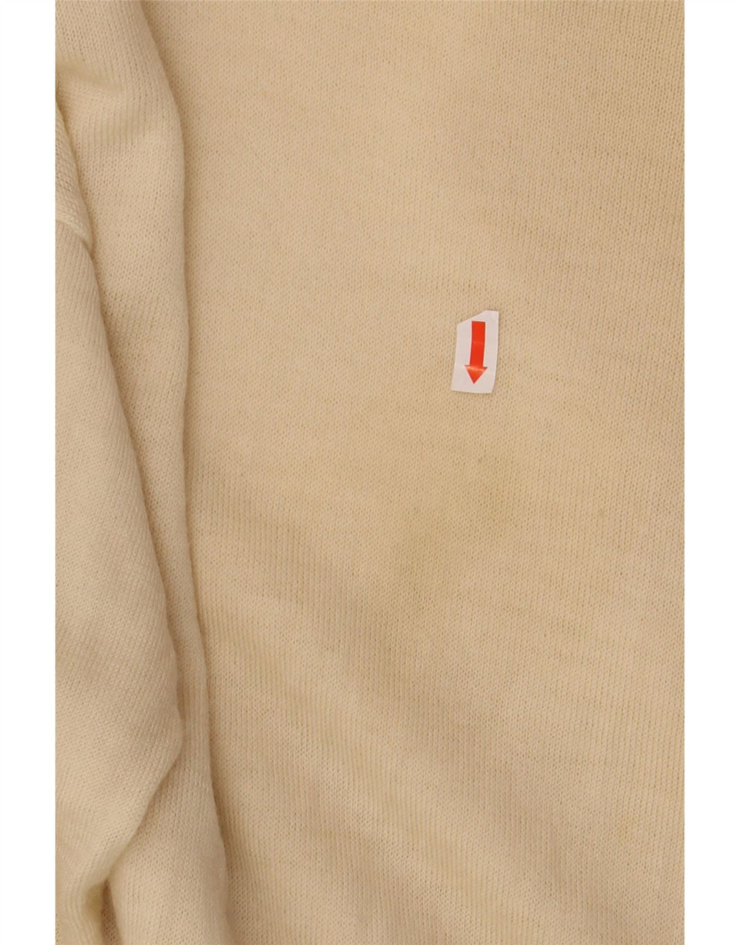 VINTAGE Mens Boat Neck Jumper Sweater XS Beige