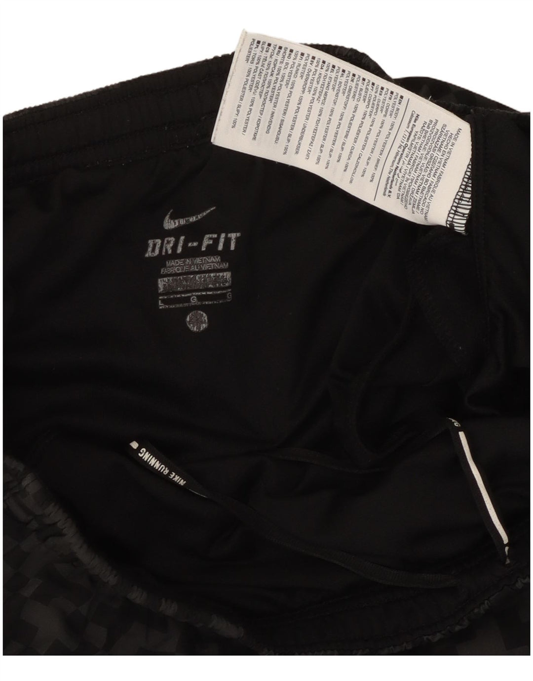 Nike Mens Dri Fit Sport Shorts Large  Black Geometric Polyester