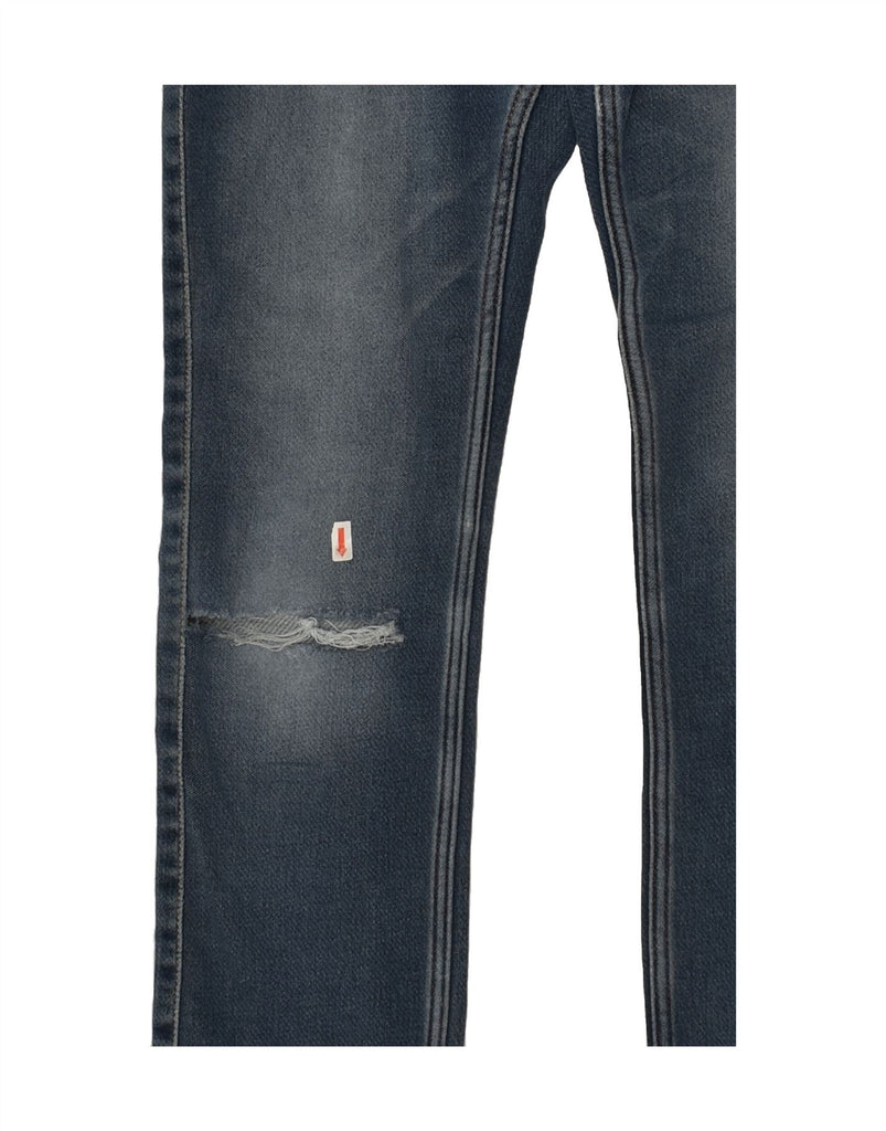 ABERCROMBIE & FITCH Boys Distressed Skinny Jeans 13-14 Years W28 L25 Blue Vintage Abercrombie & Fitch and Second-Hand Abercrombie & Fitch from Messina Hembry 