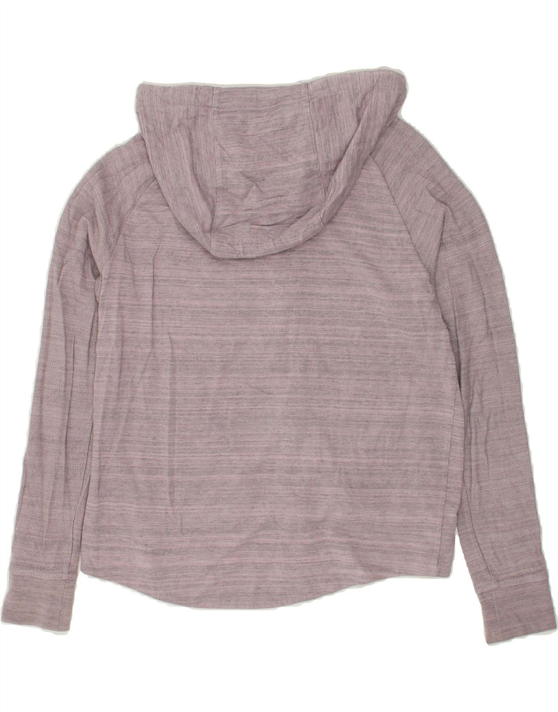 NIKE Womens Zip Hoodie Sweater UK 14 Medium Purple Flecked Viscose | Vintage Nike | Thrift | Second-Hand Nike | Used Clothing | Messina Hembry 