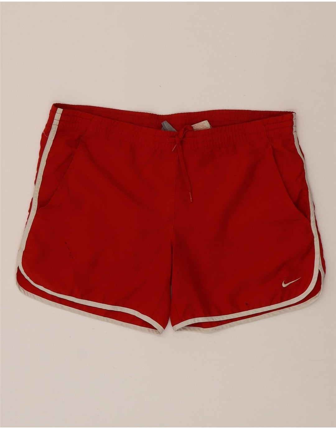 Nike Womens Sport Shorts UK 8/10 Small  Red Polyester