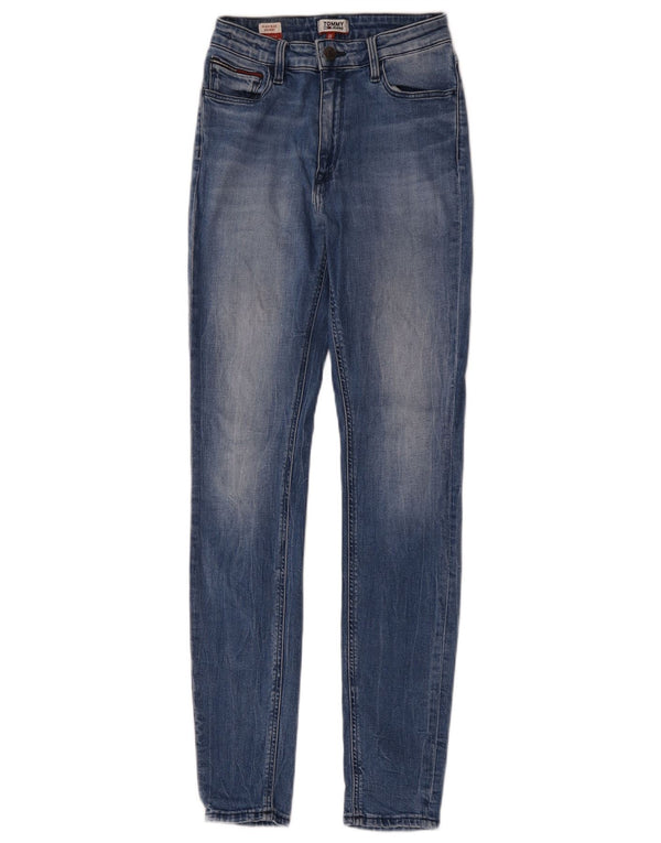 Tommy Hilfiger Womens Santana High Rise Skinny Jeans W26 L32 Blue Cotton