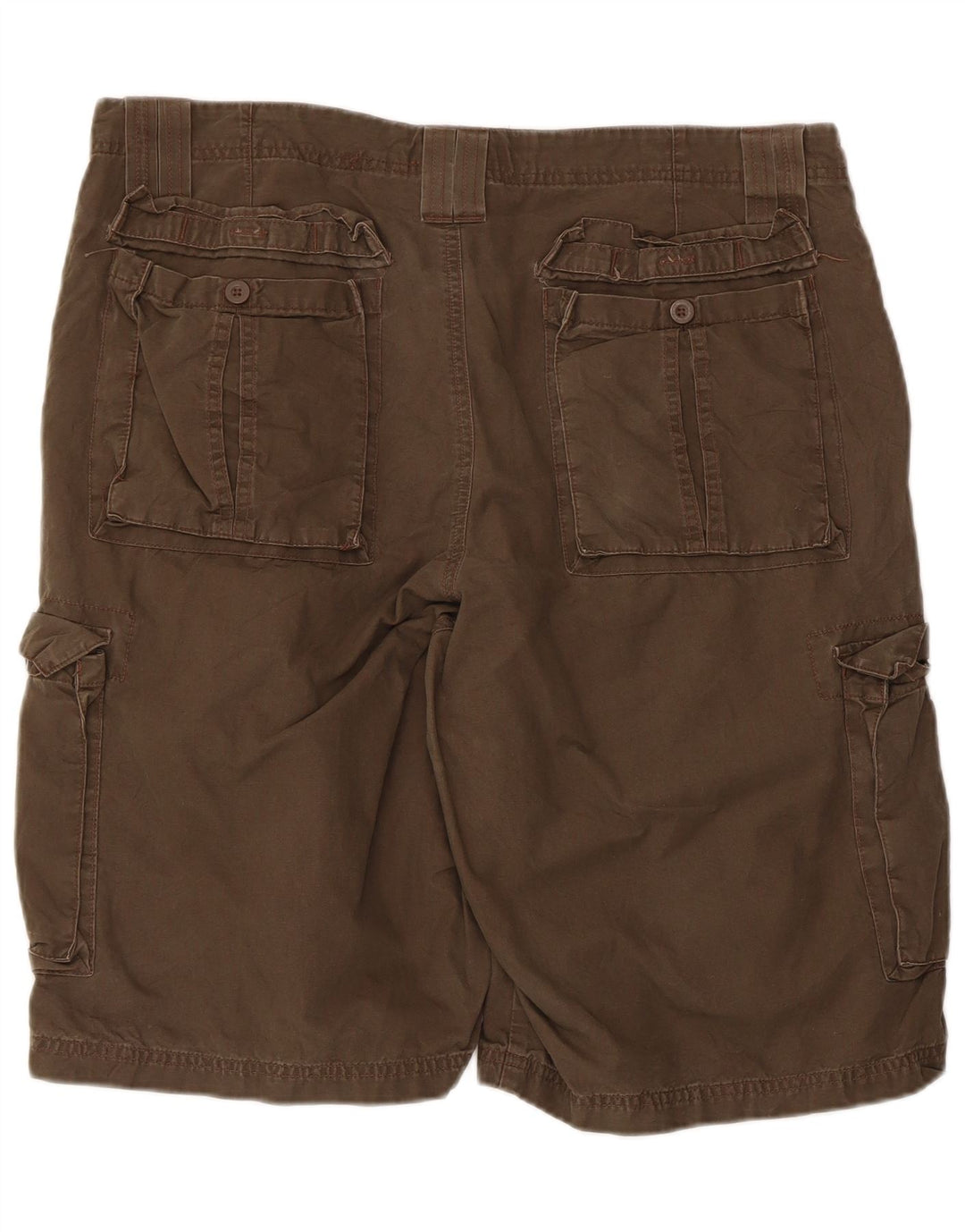 Lee Mens Dungarees Cargo Shorts W36 Large Brown Cotton