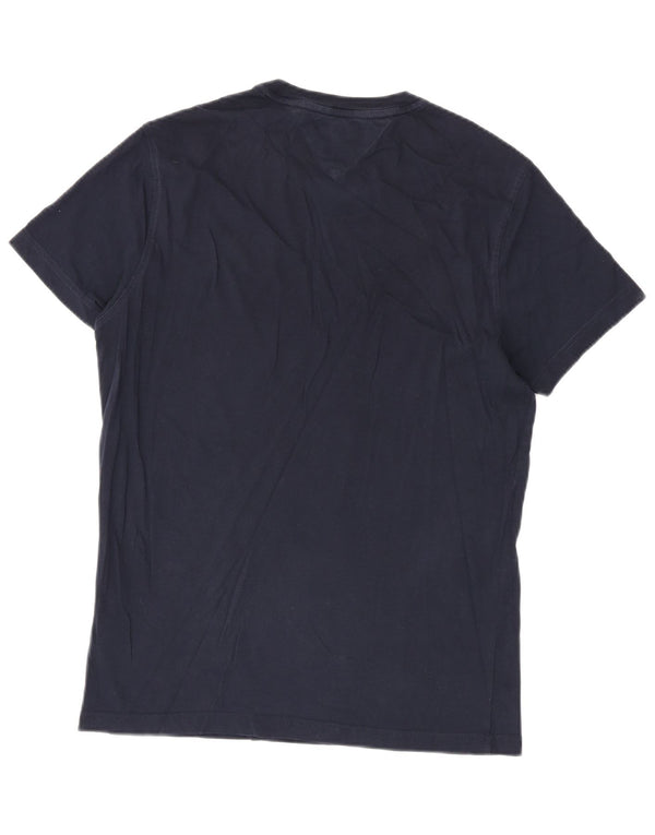 Tommy Hilfiger Mens T-Shirt Top Medium Navy Blue Cotton