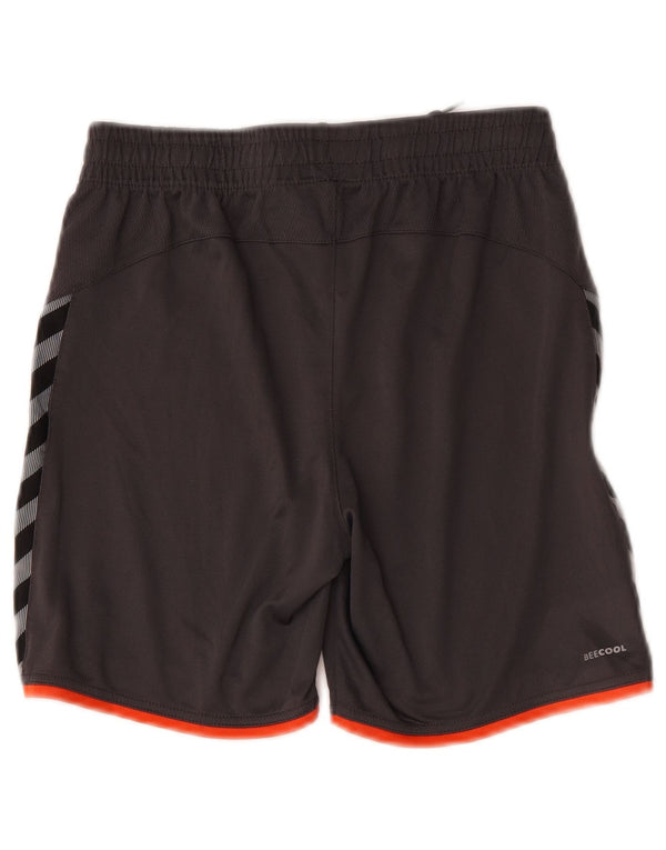 Hummel Boys Graphic Sport Shorts 13-14 Years Grey Colourblock Polyester