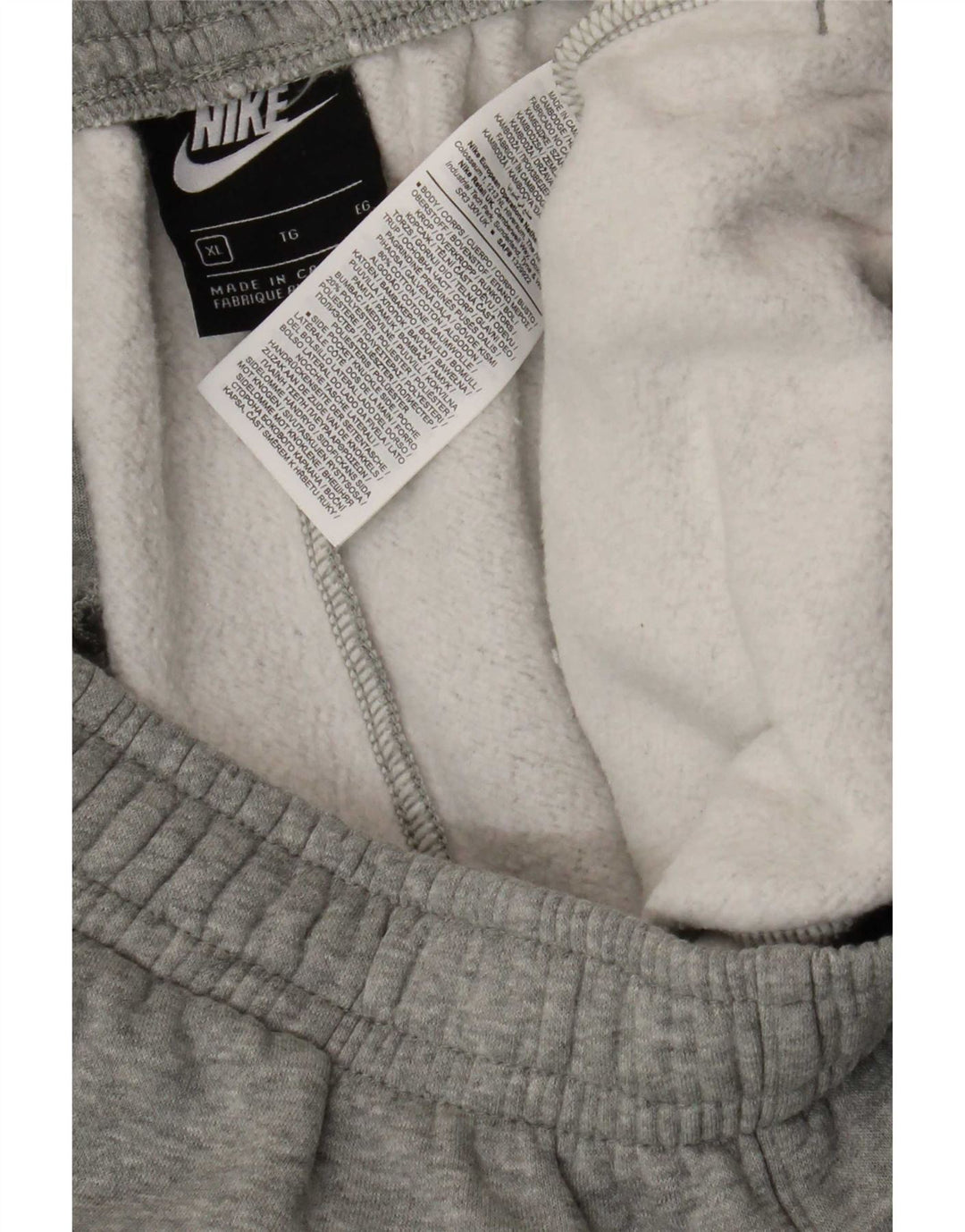 Nike Mens Tracksuit Trousers Joggers XL Grey Cotton