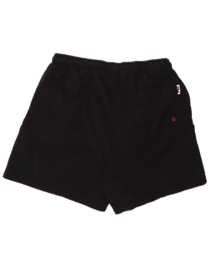 Fila Mens Swimming Shorts XL  Black Colourblock Nylon