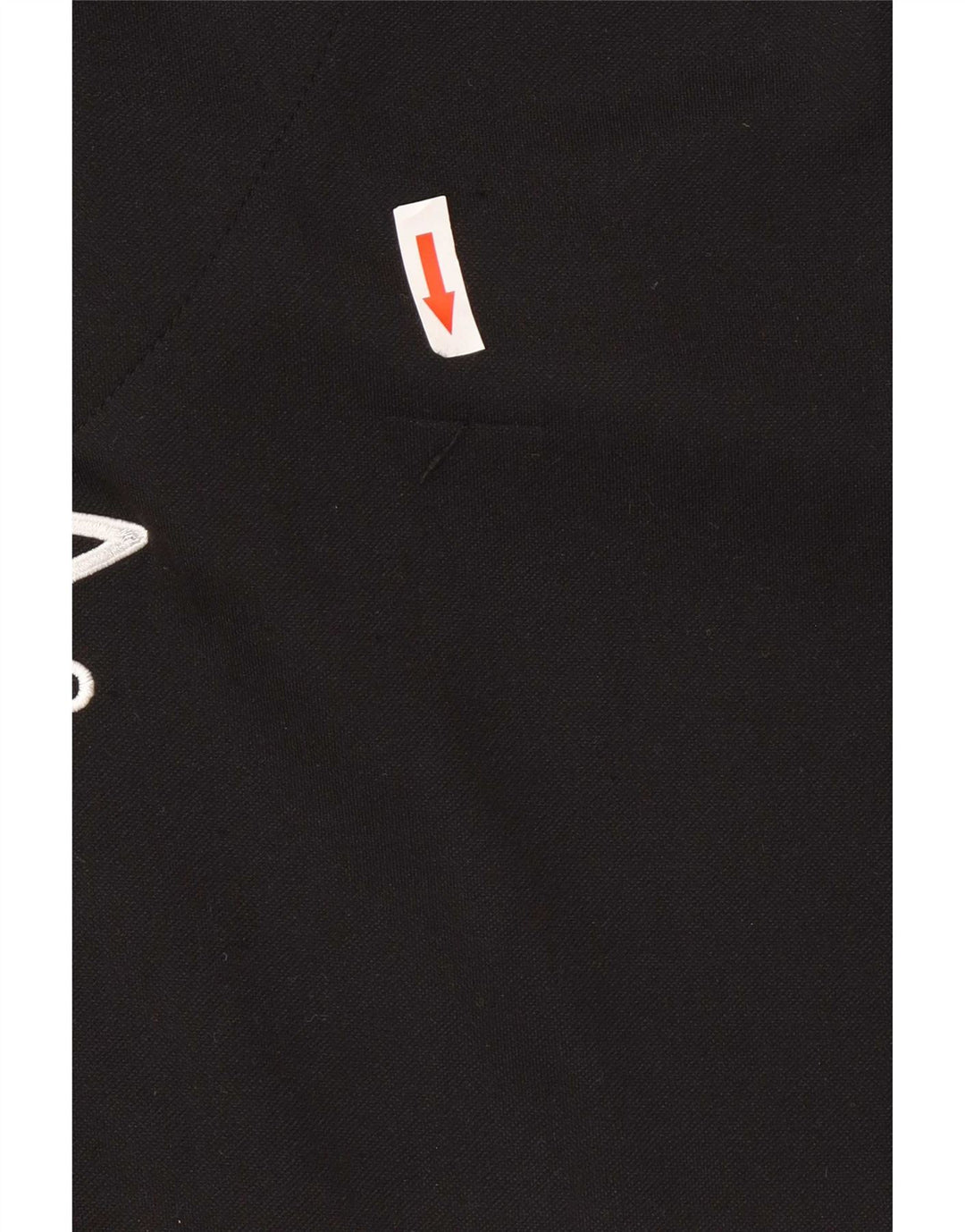Umbro Mens Zip Neck Pullover Tracksuit Top Large Black Polyester