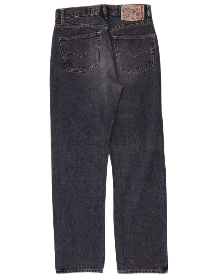 Diesel Mens Straight Jeans W32 L32 Navy Blue Cotton