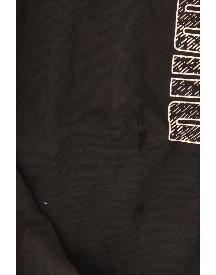 Puma Mens Graphic Tracksuit Trousers Joggers Large  Black