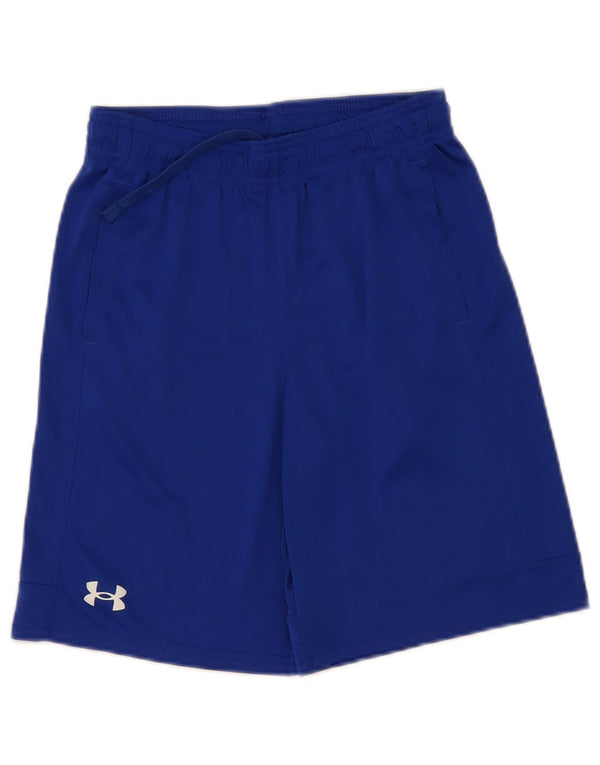 Under Armour Boys Sport Shorts 11-12 Years Large Blue Polyester