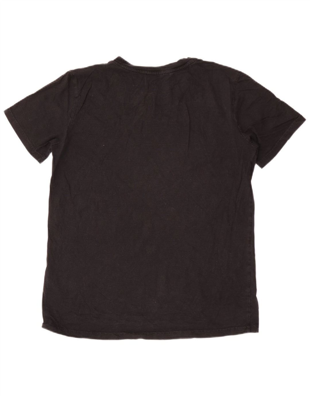 Diesel Mens Graphic T-Shirt Top Large Black Cotton