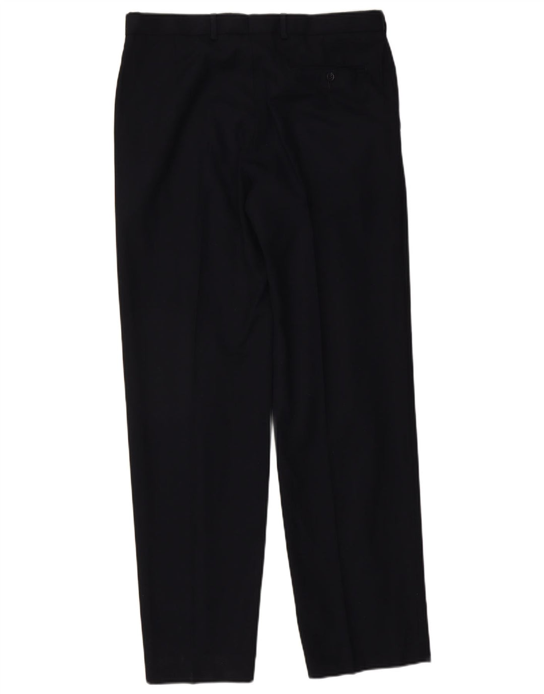 Marks & Spencer Mens Pegged Regular Fit Suit Trousers W34 L33 Navy Blue