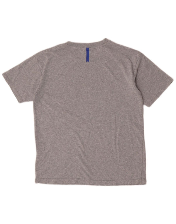 Superdry Womens Graphic T-Shirt Top UK 8 Small Grey Cotton