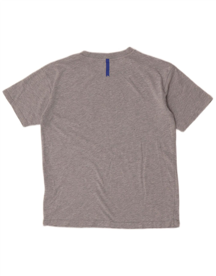 Superdry Womens Graphic T-Shirt Top UK 8 Small Grey Cotton