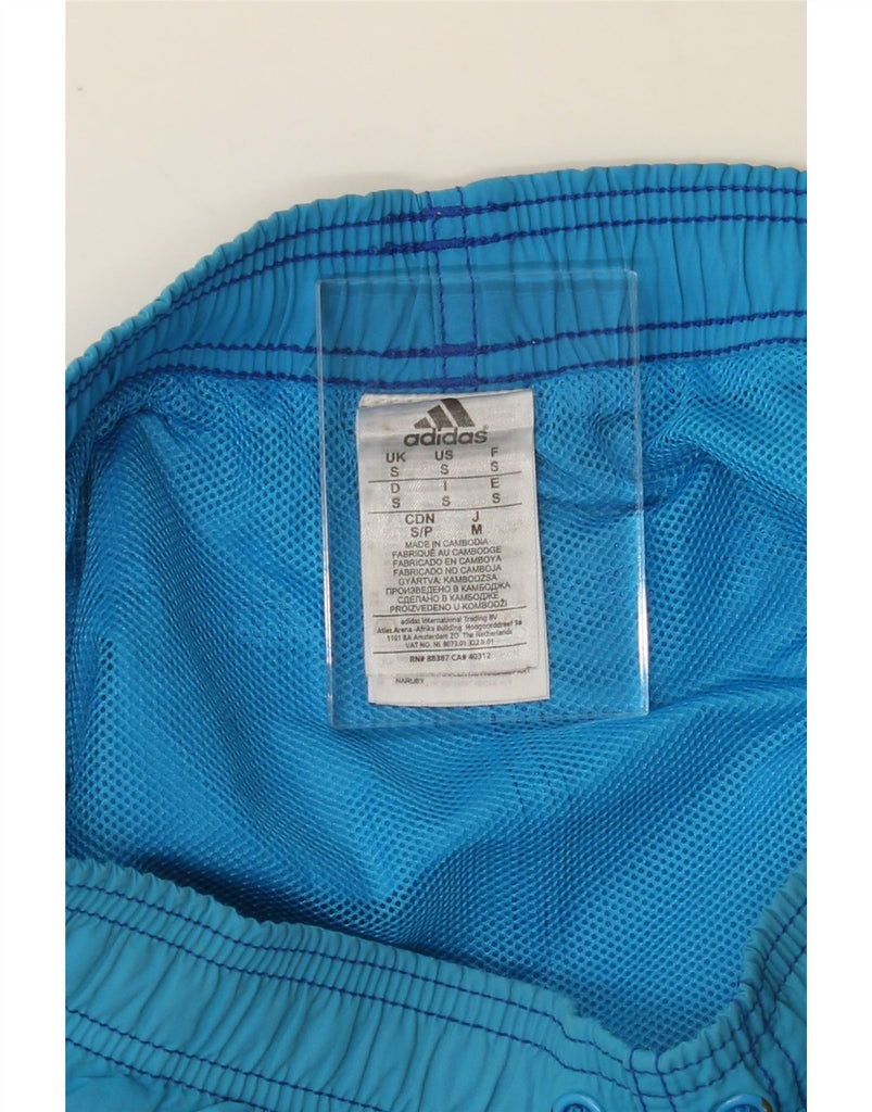 ADIDAS Mens Swimming Shorts Small Blue Nylon Vintage Adidas and Second-Hand Adidas from Messina Hembry 