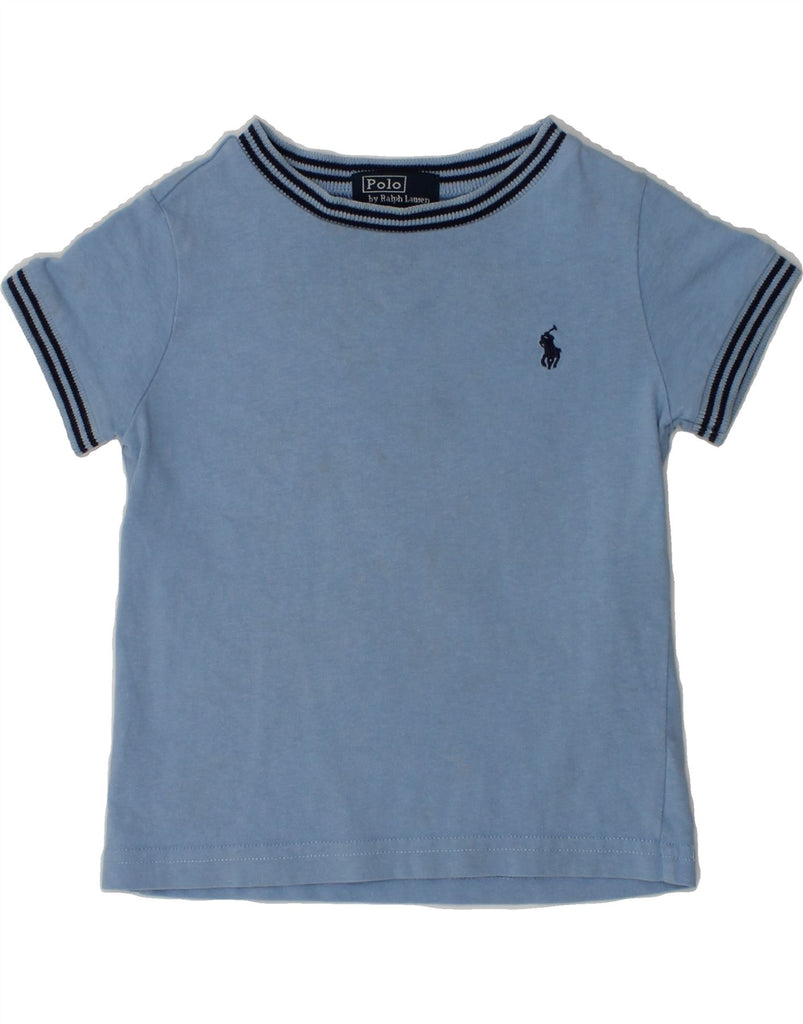 POLO RALPH LAUREN Baby Boys T-Shirt Top 12-18 Months Blue Cotton | Vintage Polo Ralph Lauren | Thrift | Second-Hand Polo Ralph Lauren | Used Clothing | Messina Hembry 