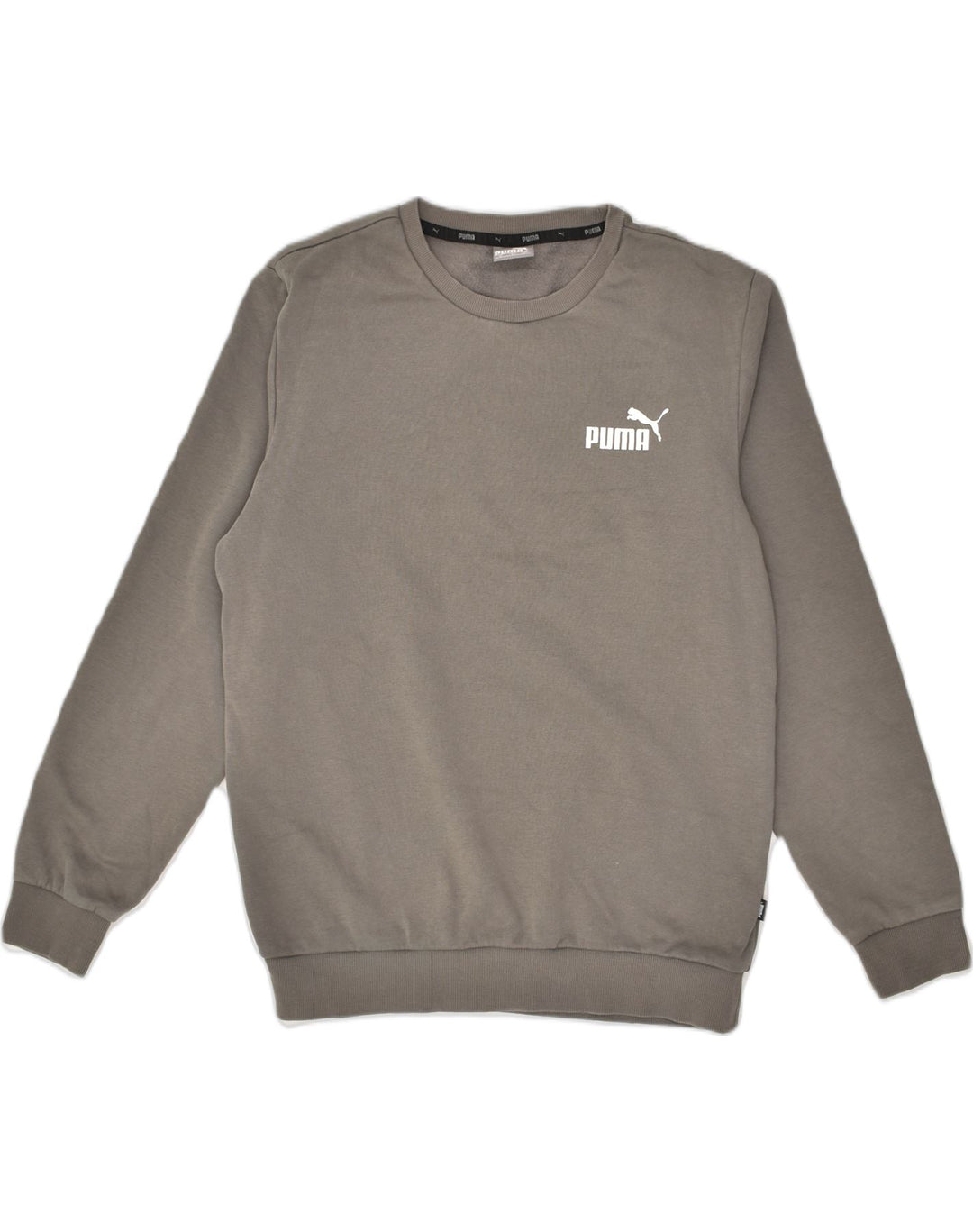 PUMA Mens Sweatshirt Jumper Small Grey Cotton | Vintage Puma | Thrift | Second-Hand Puma | Used Clothing | Messina Hembry 