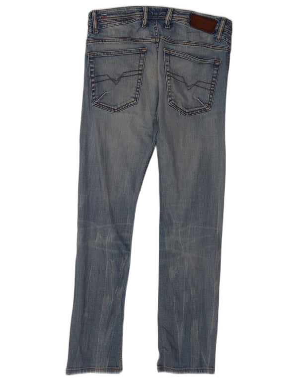 Diesel Mens Shioner Slim Jeans W28 L28 Blue Cotton