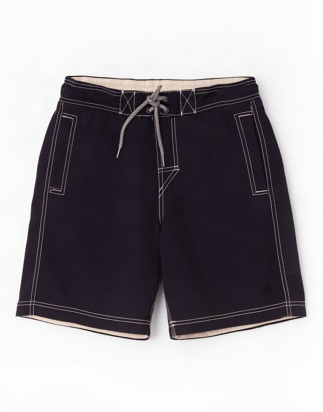 Fat Face Mens Swimming Shorts Small Navy Blue Cotton
