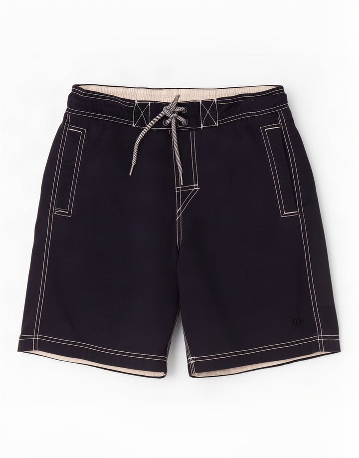 Fat Face Mens Swimming Shorts Small Navy Blue Cotton