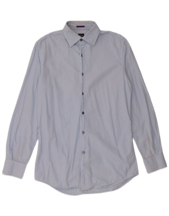 Paul Smith Mens Shirt Size 38 15 Medium Blue Cotton