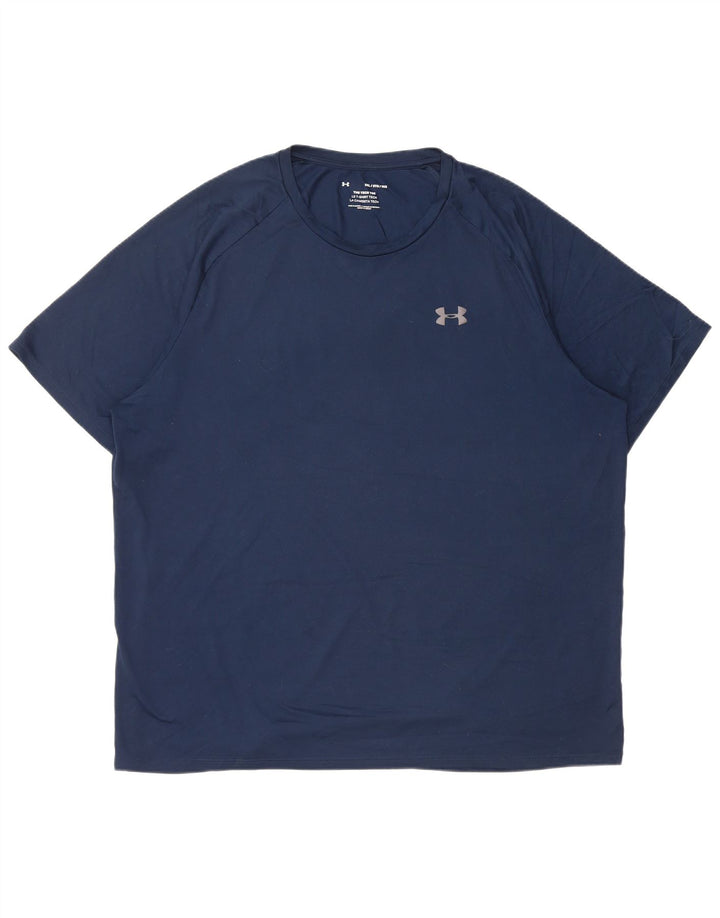 UNDER ARMOUR Mens T-Shirt Top 3XL Navy Blue