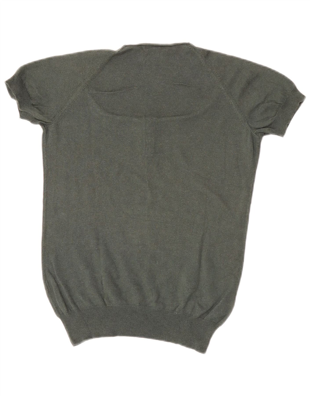 Massimo Dutti Womens Boat Neck Jumper Sweater UK 10 Small Khaki