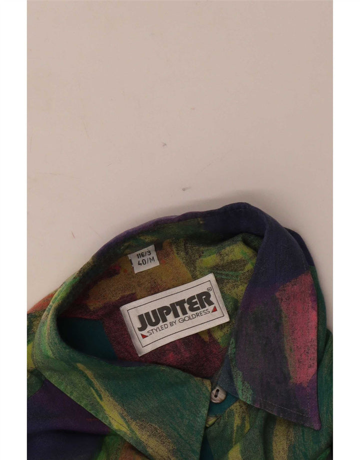 Jupiter Mens Short Sleeve Shirt Size 40 Medium Multicoloured Colourblock